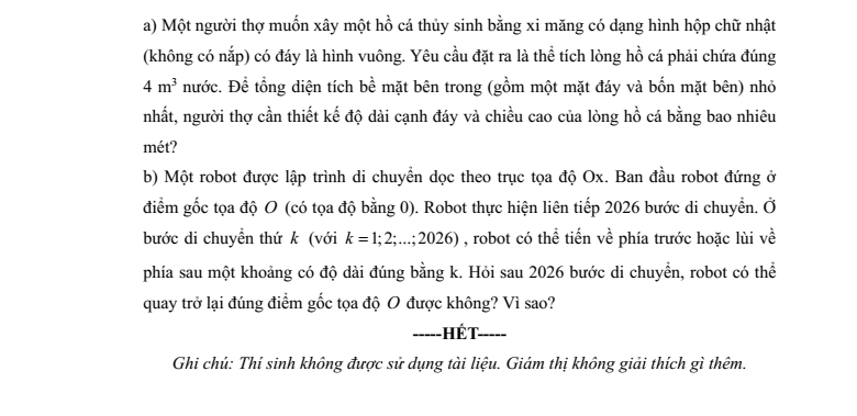 Đề tuyển sinh vào lớp 10 Toán (Chuyên) Cần Thơ năm 2026