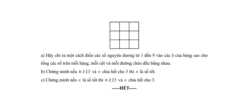 Đề tuyển sinh vào lớp 10 Toán (Chuyên) trường Phổ thông Năng khiếu - ĐHQG TP.HCM năm 2026
