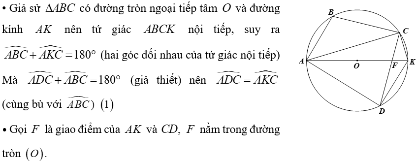 (Ôn thi Toán vào 10) Chứng minh điểm thuộc đường tròn, tứ giác nội tiếp