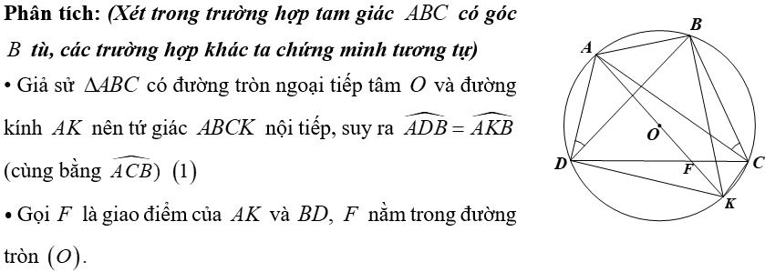 (Ôn thi Toán vào 10) Chứng minh điểm thuộc đường tròn, tứ giác nội tiếp