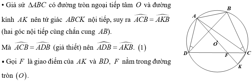 (Ôn thi Toán vào 10) Chứng minh điểm thuộc đường tròn, tứ giác nội tiếp