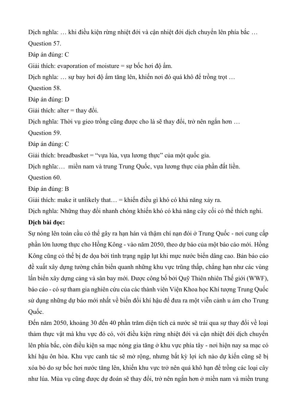 Đề minh họa Tiếng Anh vào lớp 10 Phú Thọ (Chuyên) năm 2026