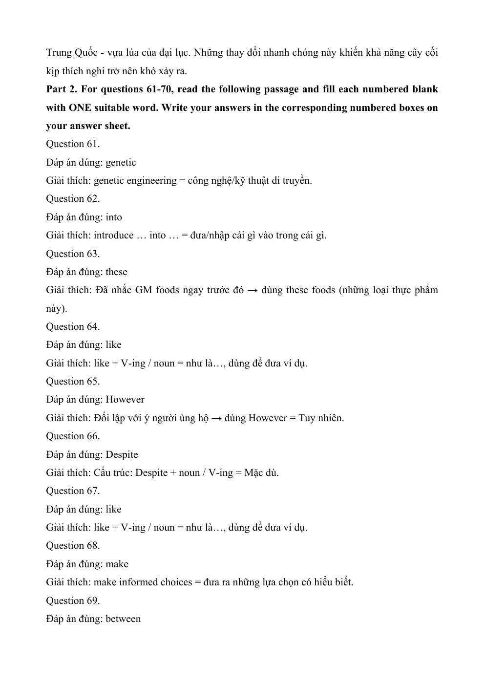 Đề minh họa Tiếng Anh vào lớp 10 Phú Thọ (Chuyên) năm 2026