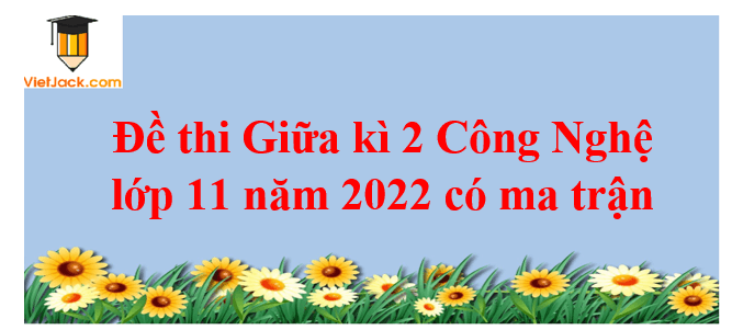 Đề thi Giữa kì 2 Công nghệ 11 năm 2024 có ma trận (5 đề)