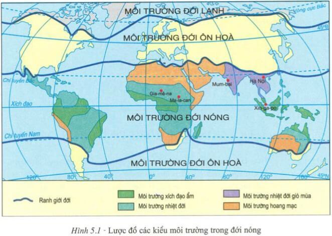 Đề thi Giữa kì 1 Địa Lí 7 năm 2024 có ma trận Đề 1