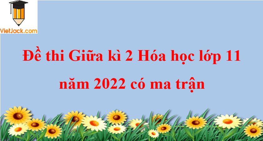 Đề thi Giữa kì 2 Hóa học 11 năm 2024 có ma trận (8 đề)