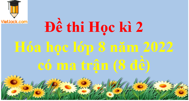 Đề thi Học kì 2 Hóa học lớp 8 năm 2024 có ma trận (8 đề)