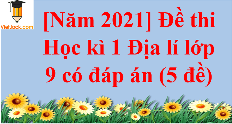 Đề thi Học kì 1 Địa Lí 9 có đáp án (5 đề)