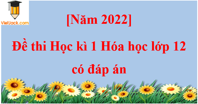 [Năm 2023] Đề thi Học kì 1 Hóa học 12 có đáp án (6 đề)