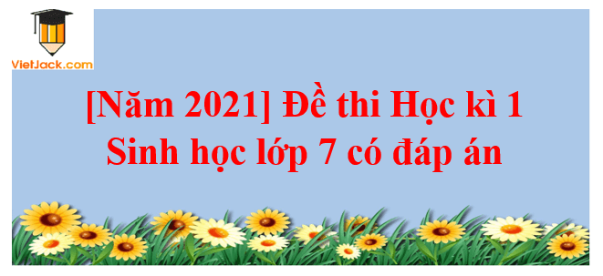 [Năm 2023] Đề thi Học kì 1 Sinh học lớp 7 có đáp án (6 đề)