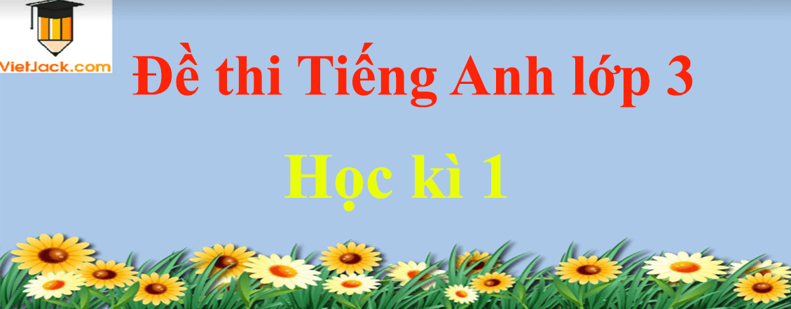 [Năm 2023] Đề thi Học kì 1 Tiếng Anh lớp 3 Thông tư 22 có đáp án (6 đề)