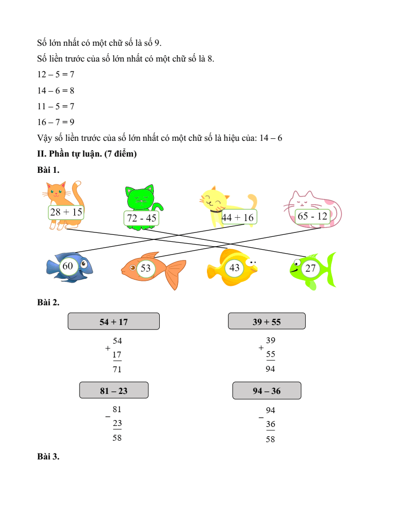 35 Đề thi Học kì 1 Toán lớp 2 Kết nối tri thức năm 2026 (có đáp án)