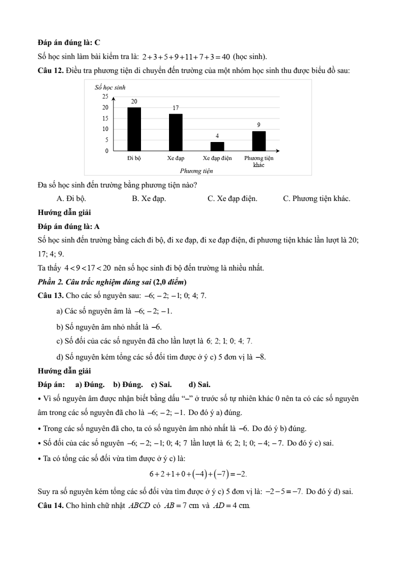 25 Đề thi Cuối kì 1 Toán 6 Chân trời sáng tạo năm 2025 (có đáp án)