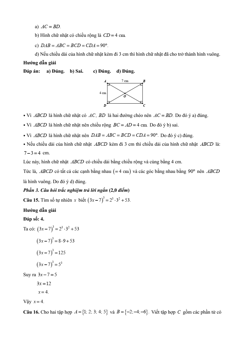 25 Đề thi Cuối kì 1 Toán 6 Chân trời sáng tạo năm 2025 (có đáp án)