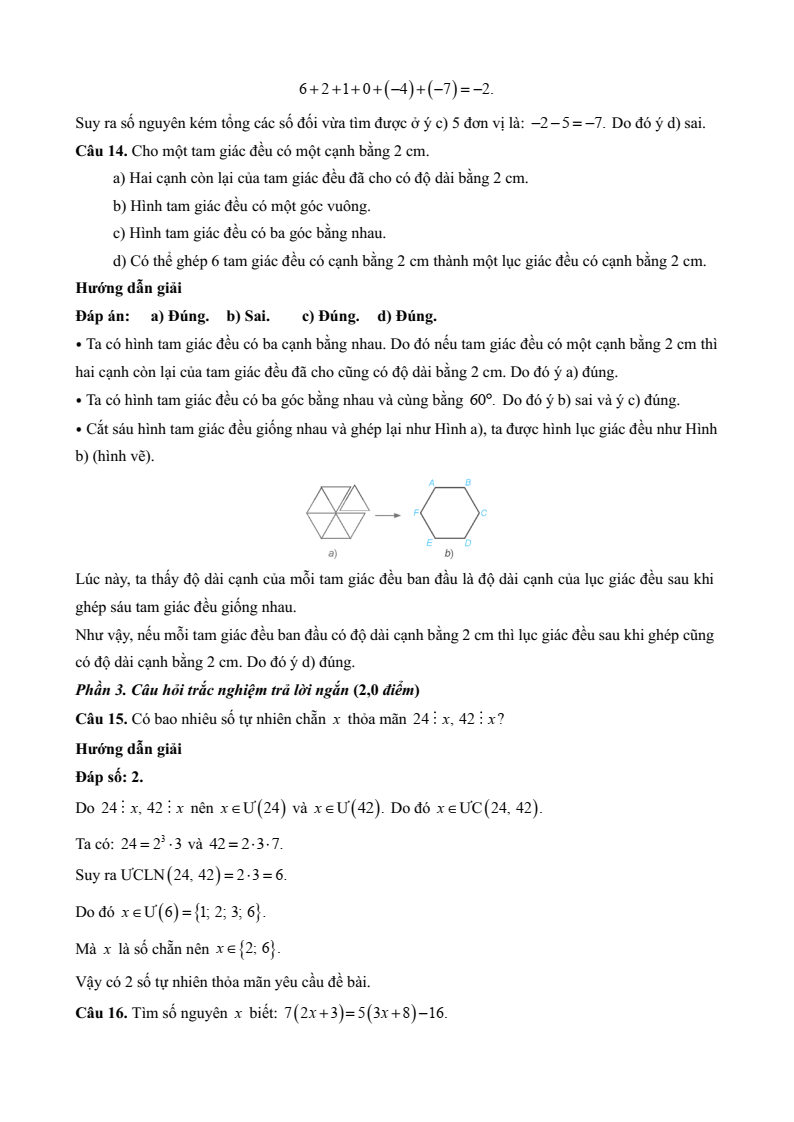 26 Đề thi Cuối kì 1 Toán 6 Kết nối tri thức năm 2025 (có đáp án)