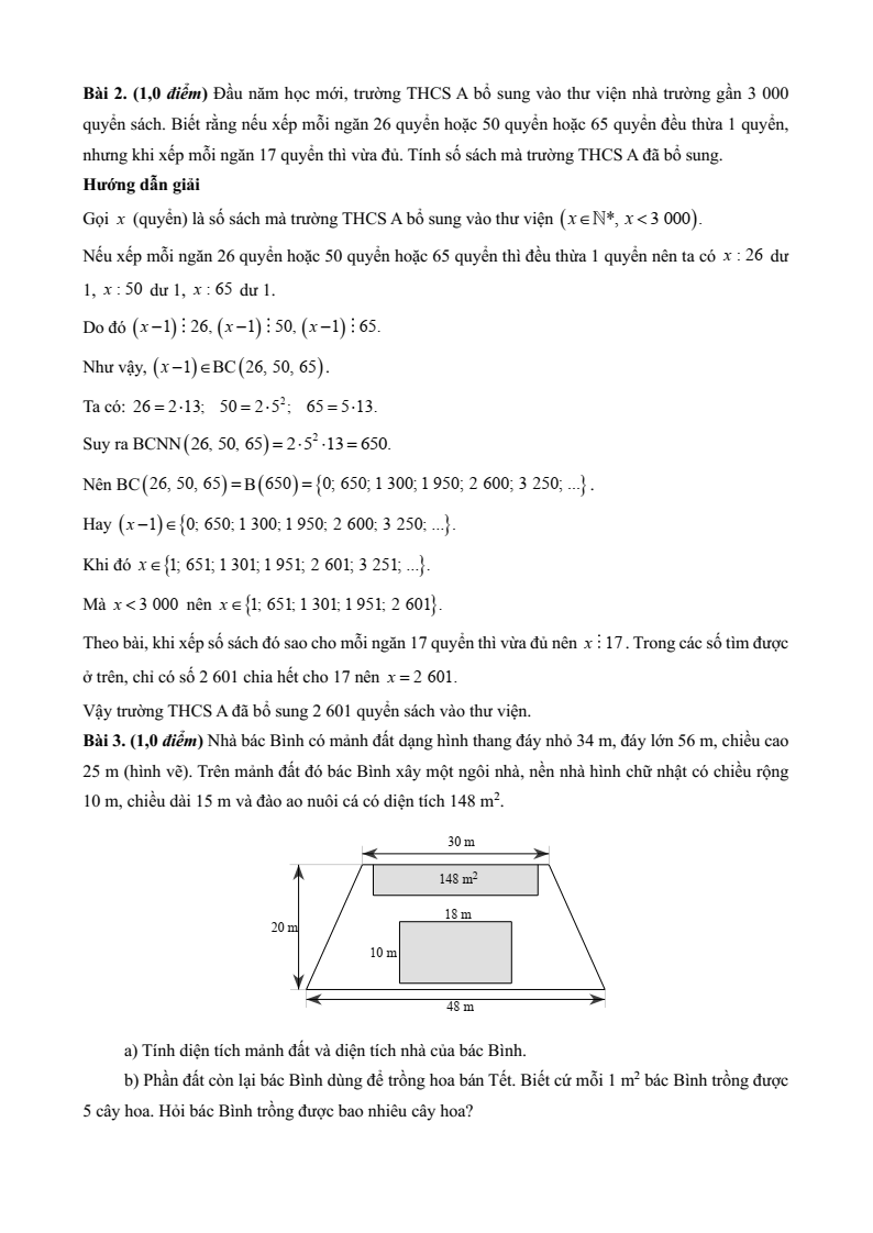 26 Đề thi Cuối kì 1 Toán 6 Kết nối tri thức năm 2025 (có đáp án)
