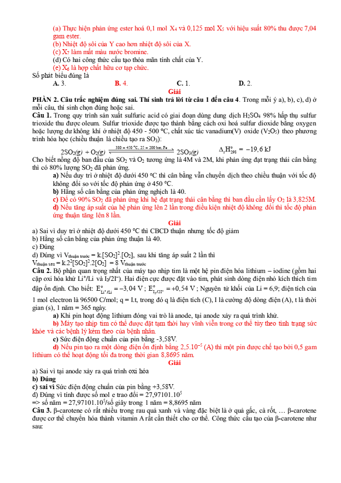 Đề thi học sinh giỏi Hóa học 12 Cụm 09 trường THPT (Phú Thọ) năm 2025-2026