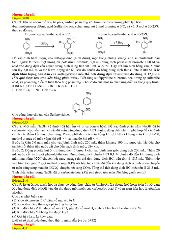 Đề thi học sinh giỏi Hóa học 12 Cụm các trường THPT (Hải Phòng) năm 2025-2026