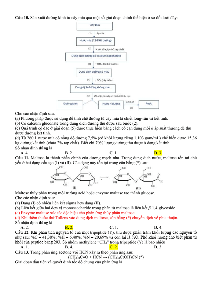 Đề thi học sinh giỏi Hóa học 12 Cụm các trường THPT (Hải Phòng) năm 2025-2026