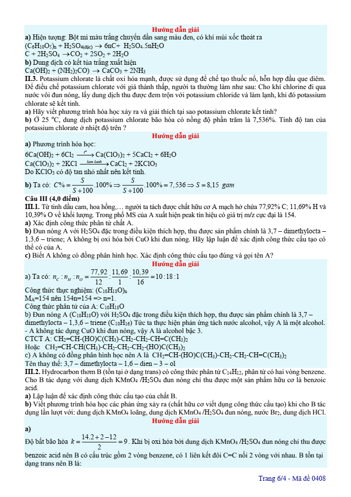 Đề thi học sinh giỏi Hóa học 12 Liên trường THPT (Nghệ An) năm 2025-2026