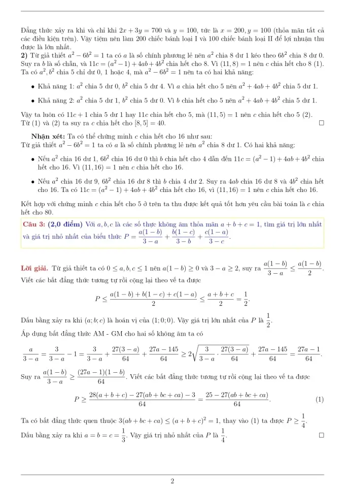 Đề thi học sinh giỏi Toán 9 thành phố Hà Nội năm 2025-2026
