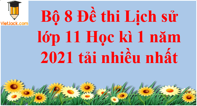 Bộ 8 Đề thi Lịch Sử 11 Học kì 1 năm 2024 tải nhiều nhất