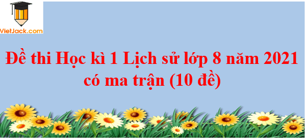 Đề thi Học kì 1 Lịch Sử 8 năm 2024 có ma trận (3 đề)