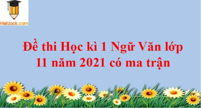 Đề thi Học kì 1 Ngữ Văn lớp 11 năm 2024 có ma trận (10 đề)