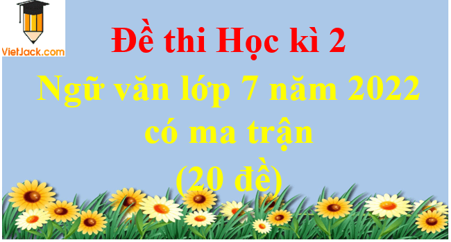 Đề thi Học kì 2 Ngữ văn lớp 7 năm 2024 có ma trận (20 đề)