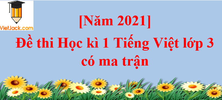 Đề thi Học kì 1 Tiếng Việt lớp 3 năm 2025 có ma trận (20 đề)