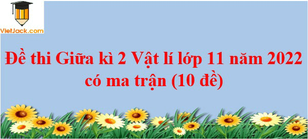 Đề thi Giữa kì 2 Vật Lí 11 năm 2024 có ma trận (3 đề)