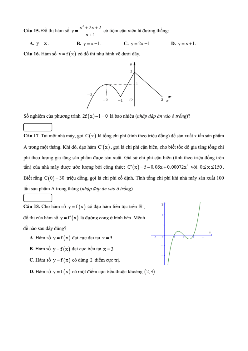 Ôn thi ĐGNL, ĐGTD) Chuyên đề: Một số câu hỏi trích trong các đề thi tham khảo