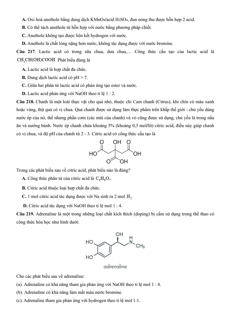 10+ Đề thi ĐGNL Bộ Quốc phòng phần Khoa học môn Hóa học (có lời giải)