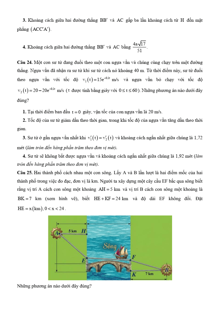 5+ Đề thi ĐGNL Đại học Sư phạm Hà Nội 2 môn Toán (có lời giải)