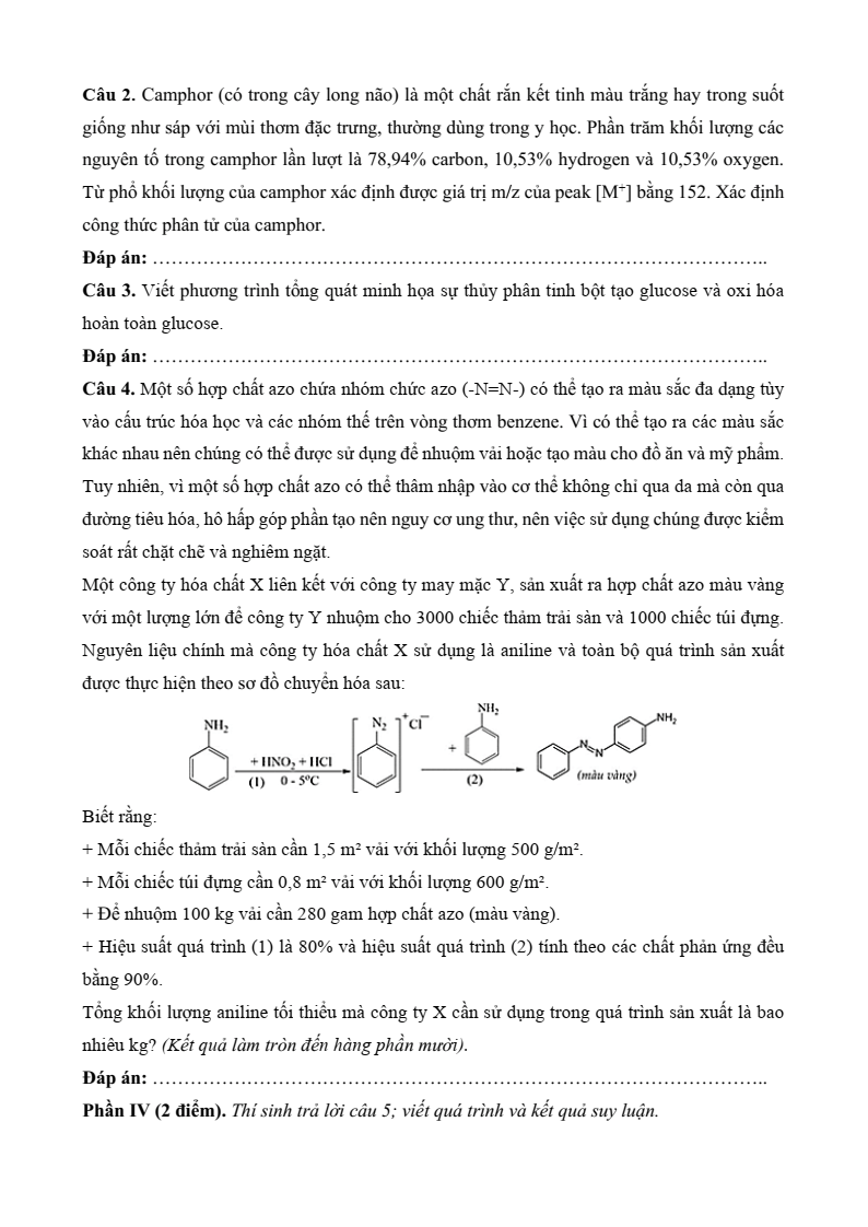 5+ Đề thi ĐGNL Đại học Sư phạm Hà Nội môn Hóa học (có lời giải)