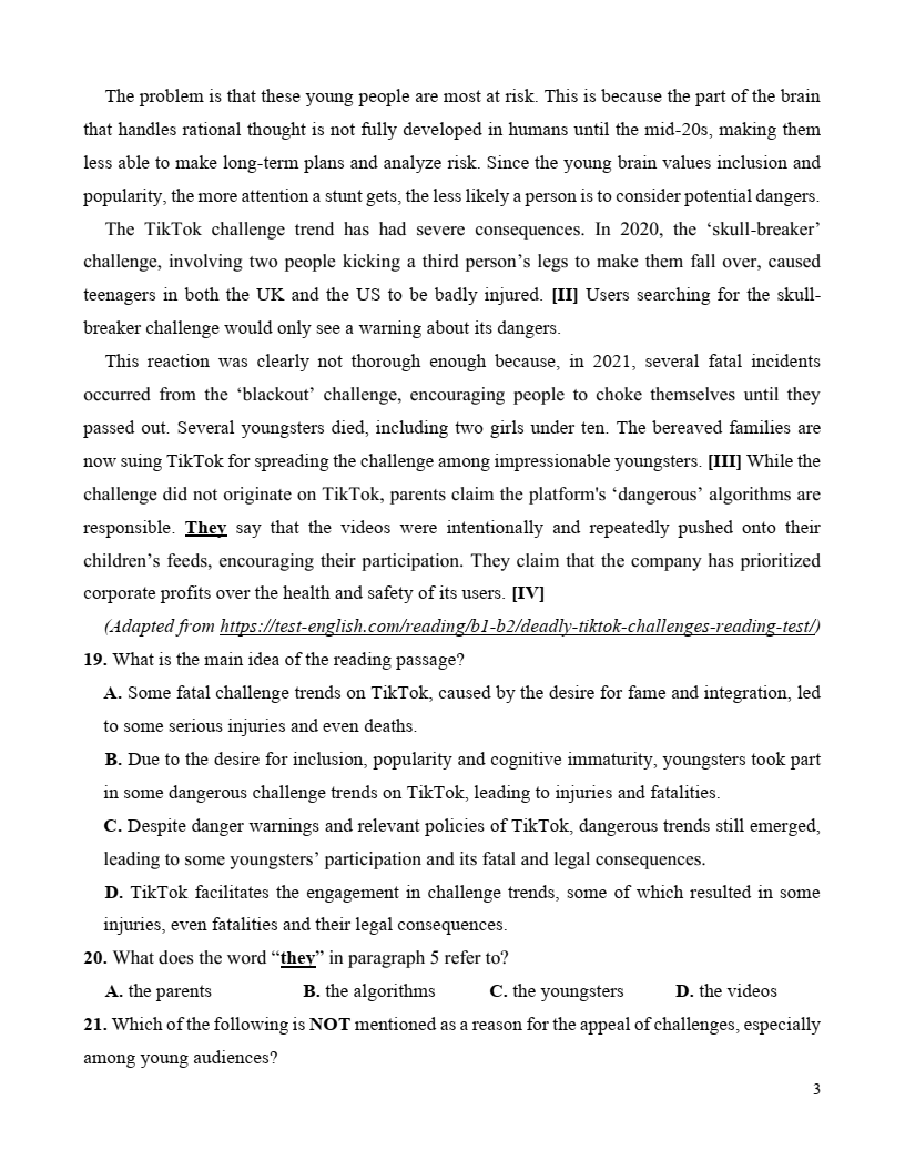 5+ Đề thi ĐGNL Đại học Sư phạm Hà Nội môn Tiếng Anh (có lời giải)