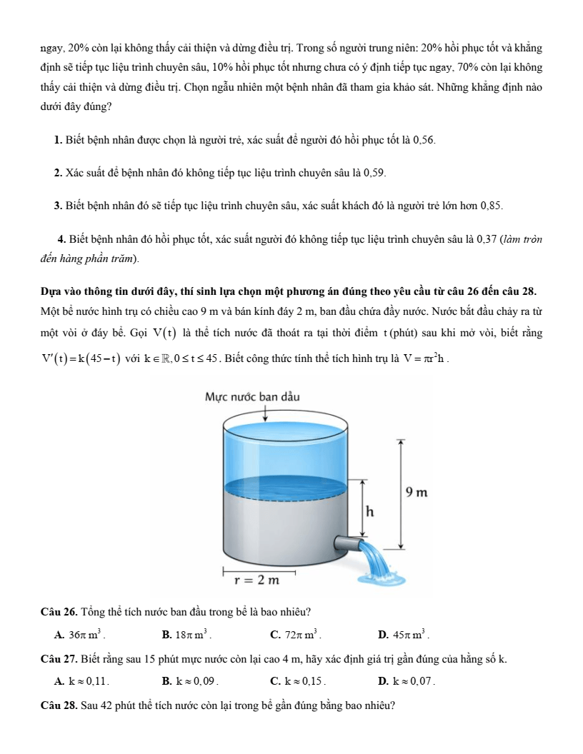 5+ Đề thi ĐGNL Đại học Sư phạm Tp.HCM môn Toán (có lời giải)
