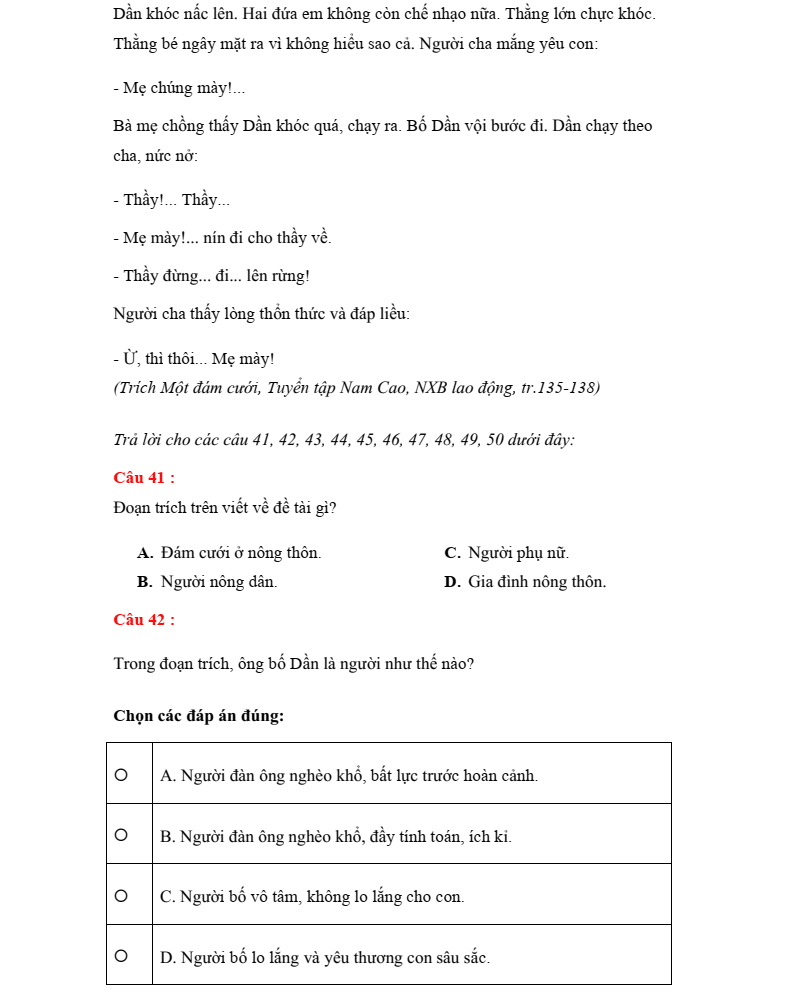 30+ Đề thi ĐGTD ĐHBK Hà Nội TSA phần Tư duy đọc hiểu (có lời giải)