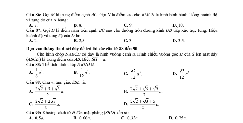 Đề thi mẫu ĐGNL ĐHQG Tp.HCM năm 2026