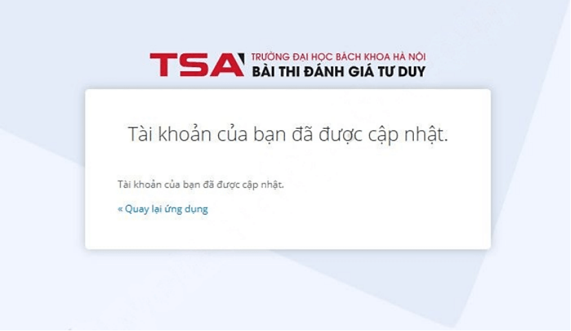Hướng dẫn đăng ký tài khoản Đánh giá tư duy TSA 2026