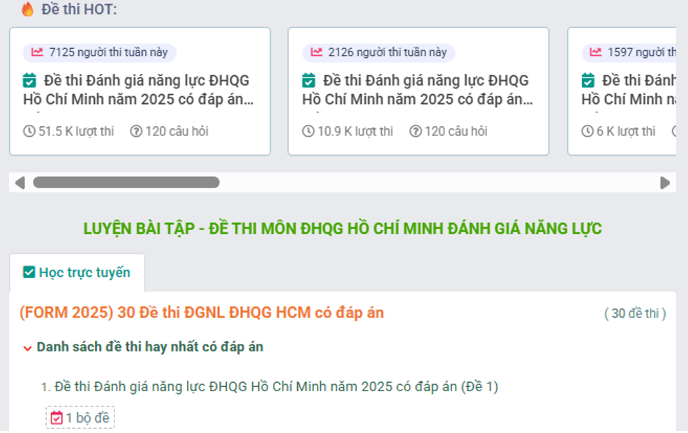 Kỳ thi đánh giá năng lực năm 2026 của ĐHQG TP HCM có gì mới?