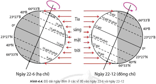 Đọc thông tin và quan sát hình 4.4, hãy lập bảng