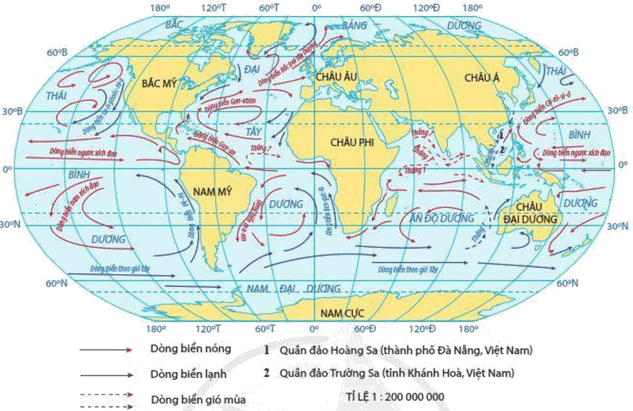 Lý thuyết Địa Lí 10 Cánh diều Bài 11: Nước biển và đại dương (ảnh 2)