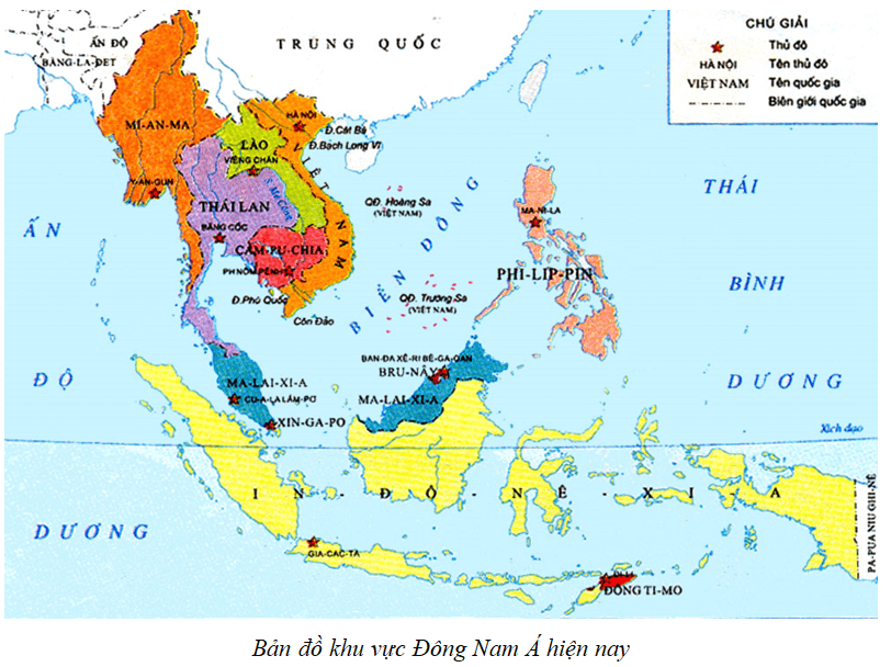 Lý thuyết Địa Lí 11 Cánh diều Bài 11: Vị trí địa lí, điều kiện tự nhiên, dân cư, xã hội và kinh tế khu vực Đông Nam Á