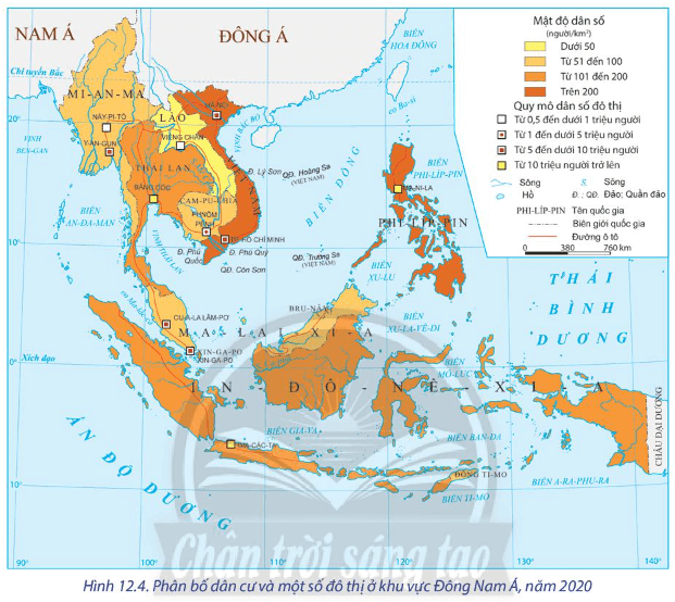 Lý thuyết Địa Lí 11 Chân trời sáng tạo Bài 12: Tự nhiên, dân cư, xã hội và kinh tế Đông Nam Á