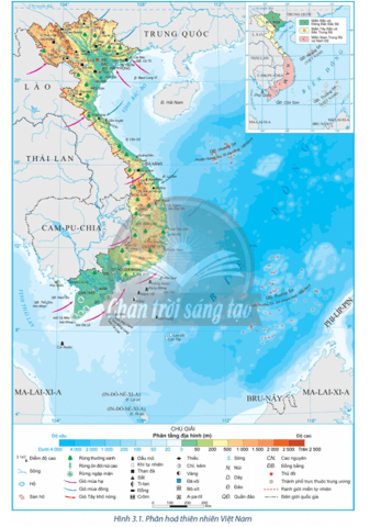 Dựa vào hình 3.1 và thông tin trong bài, hãy chứng minh sự phân hóa của thiên nhiên Việt Nam