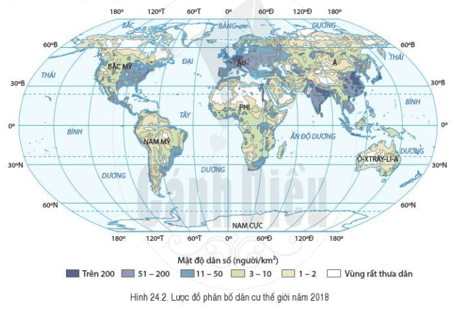 Lý thuyết Địa Lí 6 Bài 24: Dân số thế giới. Sự phân bố dân cư thế giới. Các thành phố lớn trên thế giới | Cánh diều