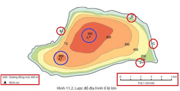 Bài 11. Thực hành đọc lược đồ địa hình tỉ lệ lớn và lát cắt địa hình đơn giản