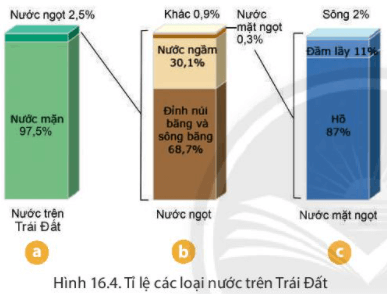 Lý thuyết Địa Lí 6 Bài 16: Thuỷ quyển. Vòng tuần hoàn nước. Nước ngầm, băng hà