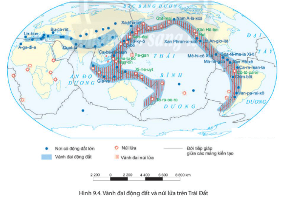 Lý thuyết Địa Lí 6 Bài 9: Cấu tạo của Trái Đất. Động đất và núi lửa